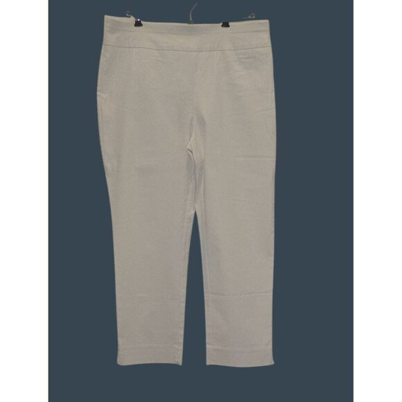 Chico's Pants - Chico's So Slimming White Slim Stretch Size 1.5 Women's Size 10 Crop Fit NTW